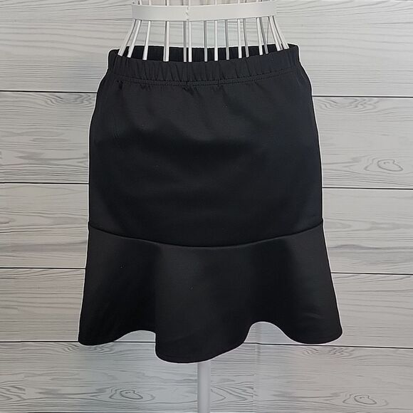 Bongo black flippy hem a-line mini skirt Size  M - Picture 5 of 9
